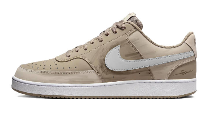 Nike Nike Court Vision Low Skateboard Shoes Men's Low Top Khaki