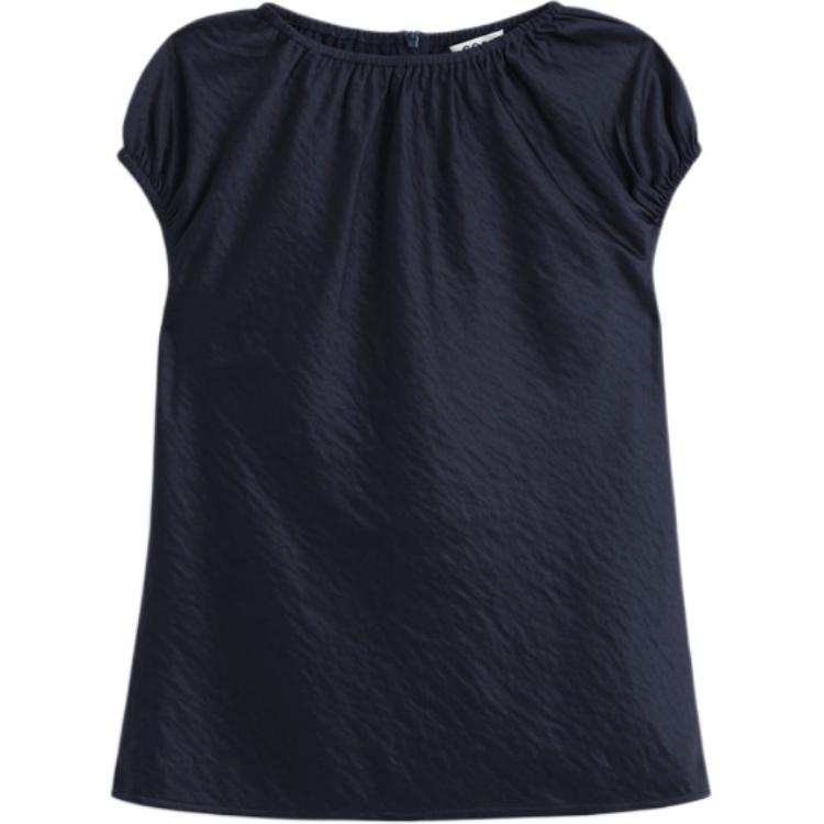 COS Shirts Women's Navy Blue Crew Neck Moderate Other