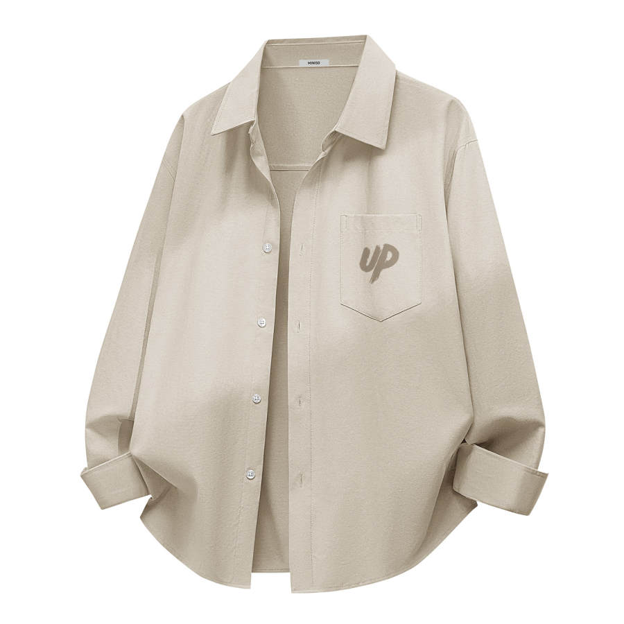 MINISO MINISO Shirts Unisex Lapel Thin Workwear