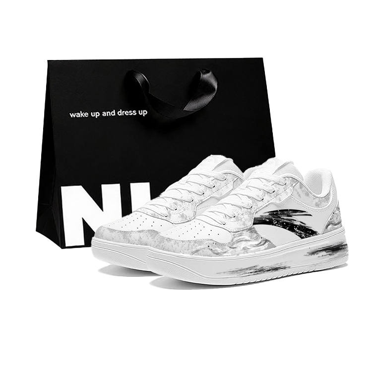 ANTA Easy Skateboard Shoes Men's Low Top Gray