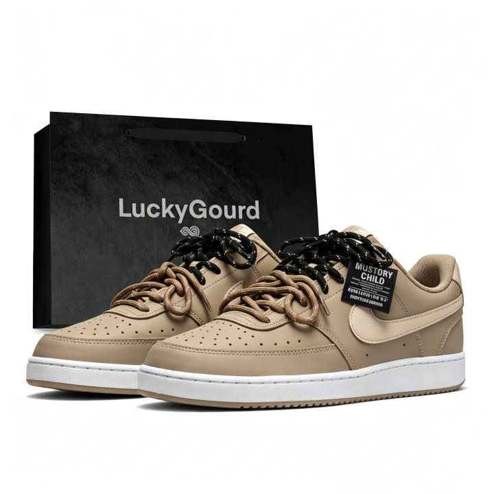 Nike Nike Court Vision Low Skateboard Shoes Men's Low Top Wheat