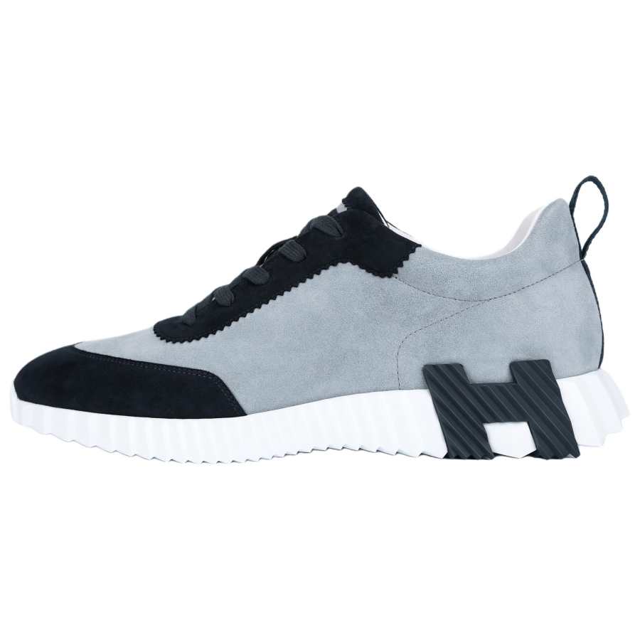 HERMES Bouncing Casual Shoes Men's Low Top Marine Blue