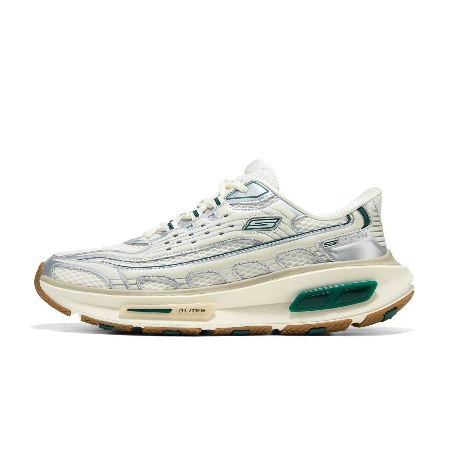 Skechers Arch Fit D'Lites 330 Chunky Sneakers Men's Ecru/Green
