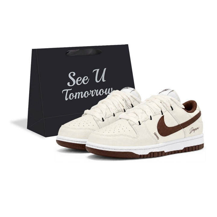 Nike Nike Dunk Skateboard Shoes Unisex Low Top Brown
