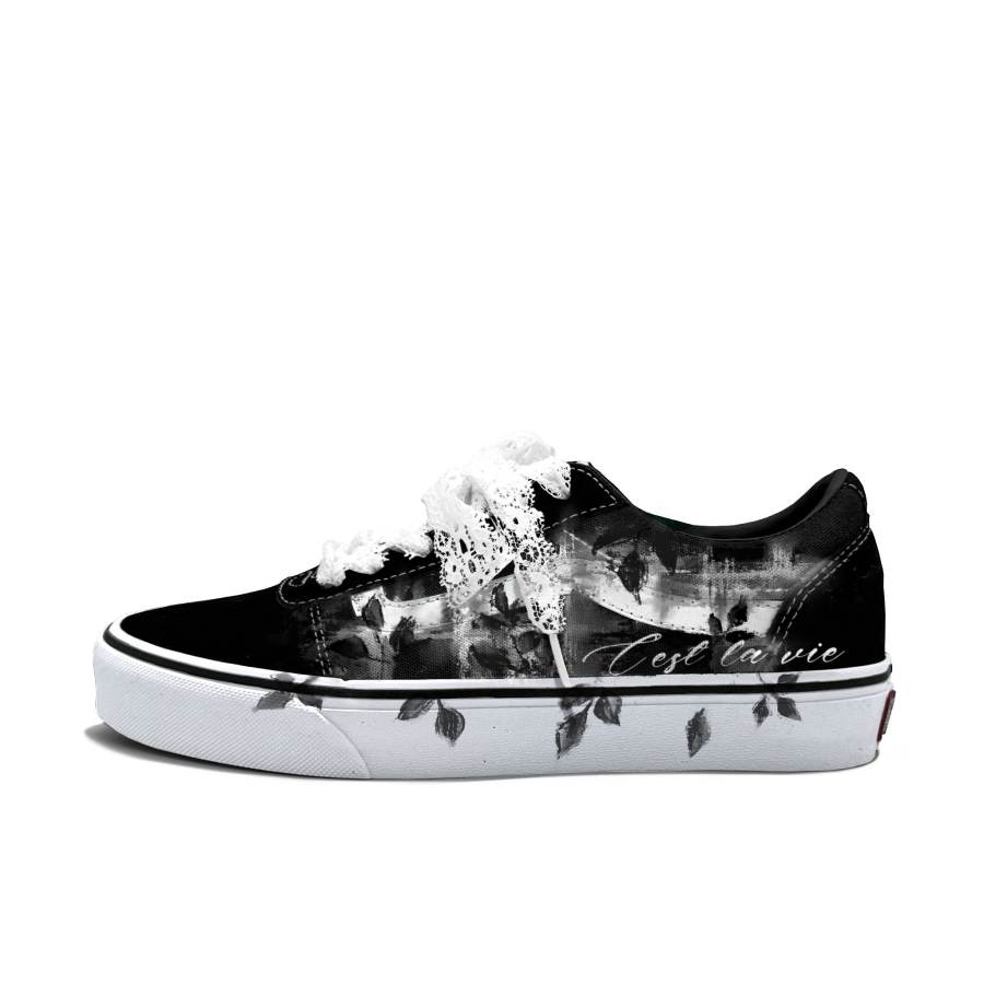 Vans Vans Ward Skateboard Shoes Men's Low Top Black/White