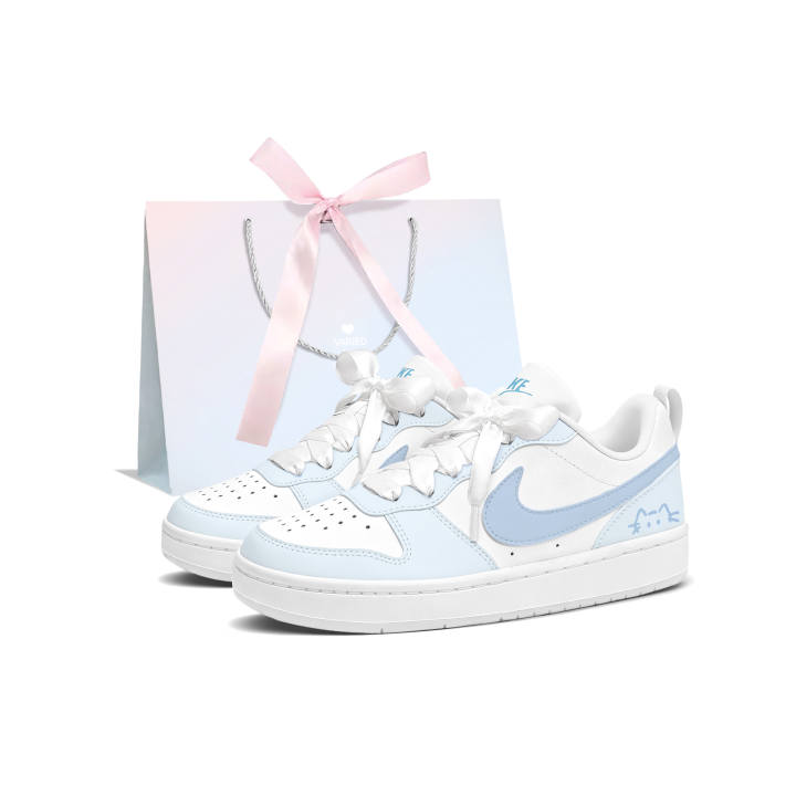 Nike Nike Court Borough Skateboard Shoes Women's Low Top Blue
