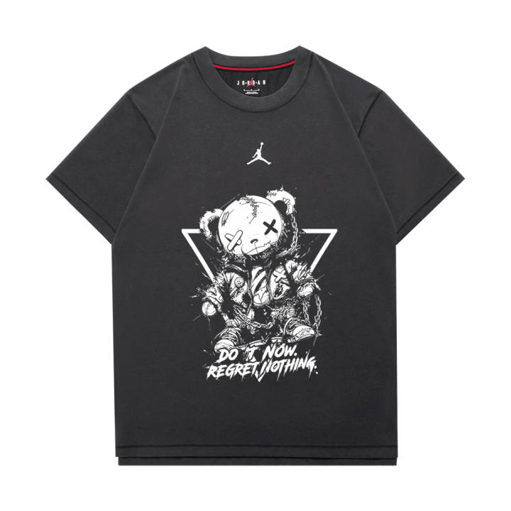 Jordan Jordan DIR FIT T Shirts Unisex Dark Gray Crew Neck Moderate