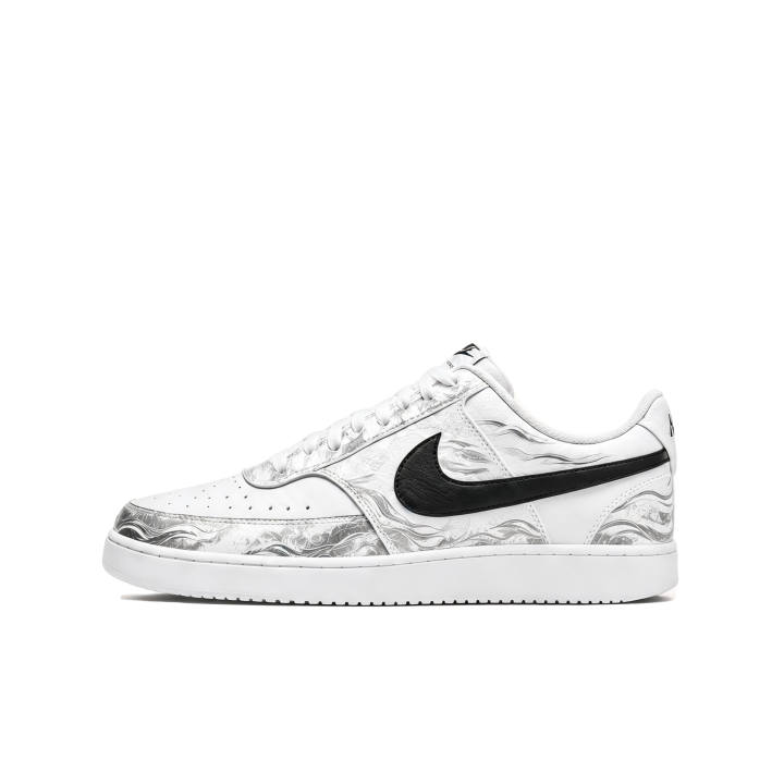 Nike Nike Court Vision 1 Skateboard Shoes Unisex Low Top Silver