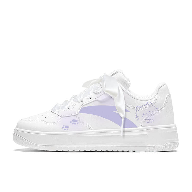 ANTA Easy Skateboard Shoes Women's Low Top Purple