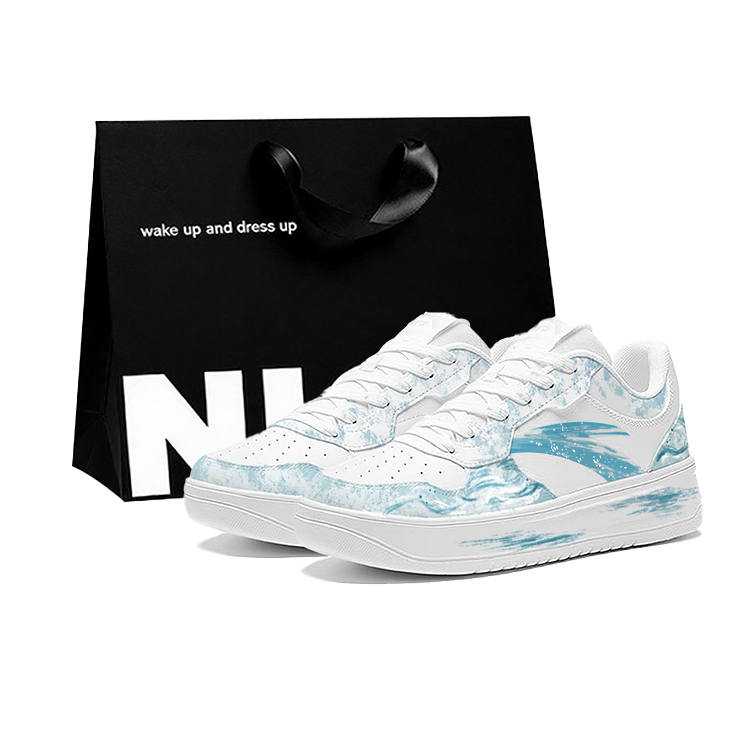 ANTA Easy Skateboard Shoes Men's Low Top Blue