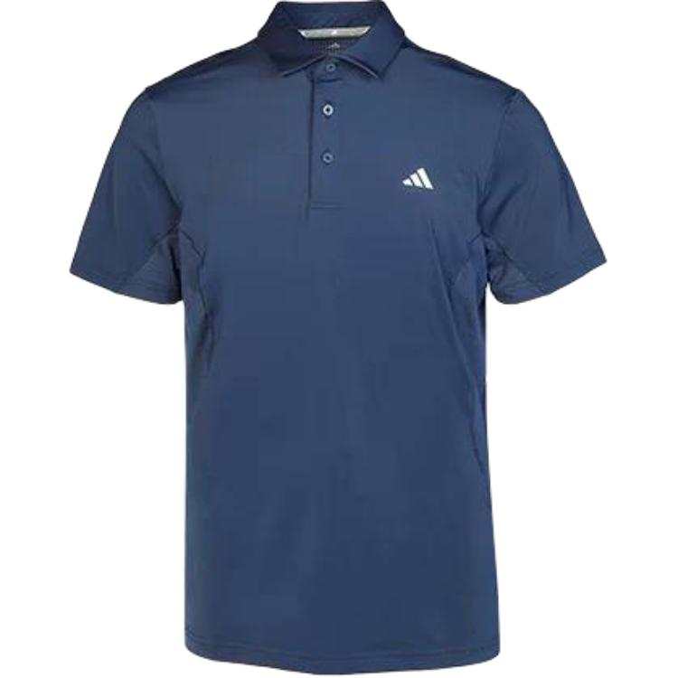 Adidas Adidas Polo Shirts Men's Navy Blue Lapel Moderate Straight Fit