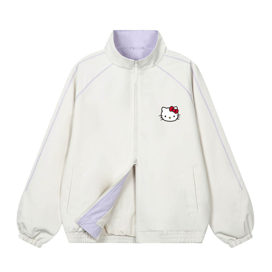 Sanrio Hello Kitty Softshell Jackets Unisex Stand Collar Moderate Straight Fit
