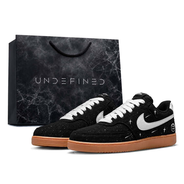 Nike Nike Court Vision Skateboard Shoes Unisex Low Top Black/White
