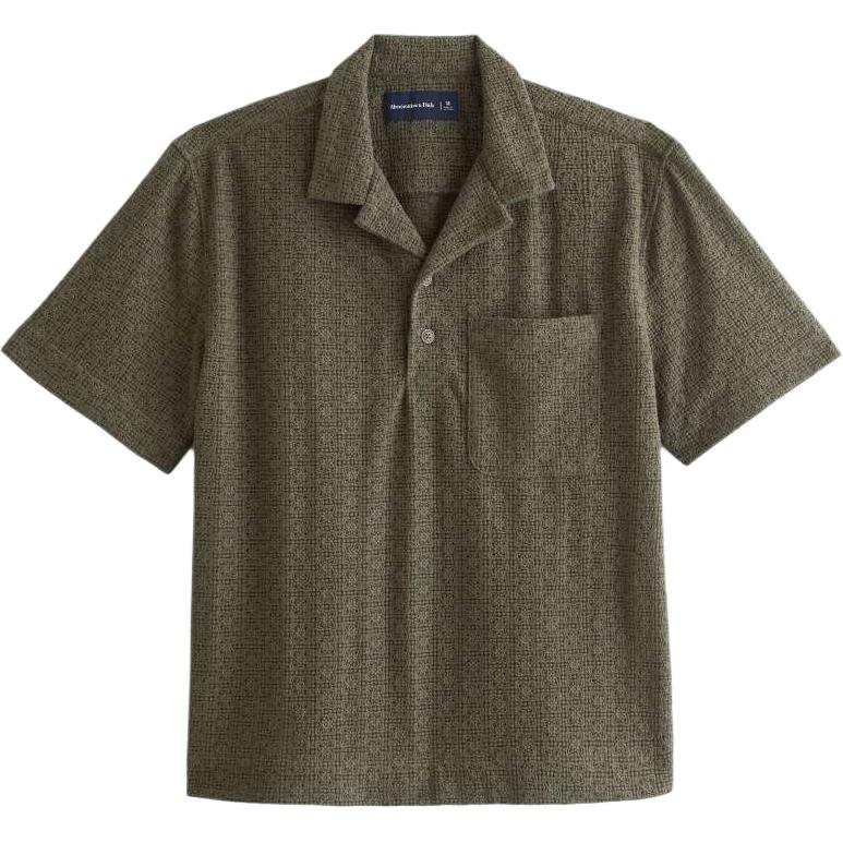 Abercrombie&Fitch Polo Shirts Men's Green Lapel Moderate Other