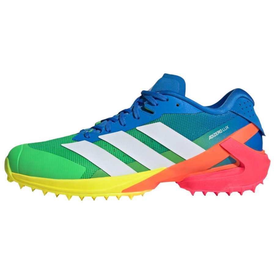 Adidas Adidas Adizero 3 Training Shoes Unisex Low Top Bright Light Blue/Cloud White/Shouting Green