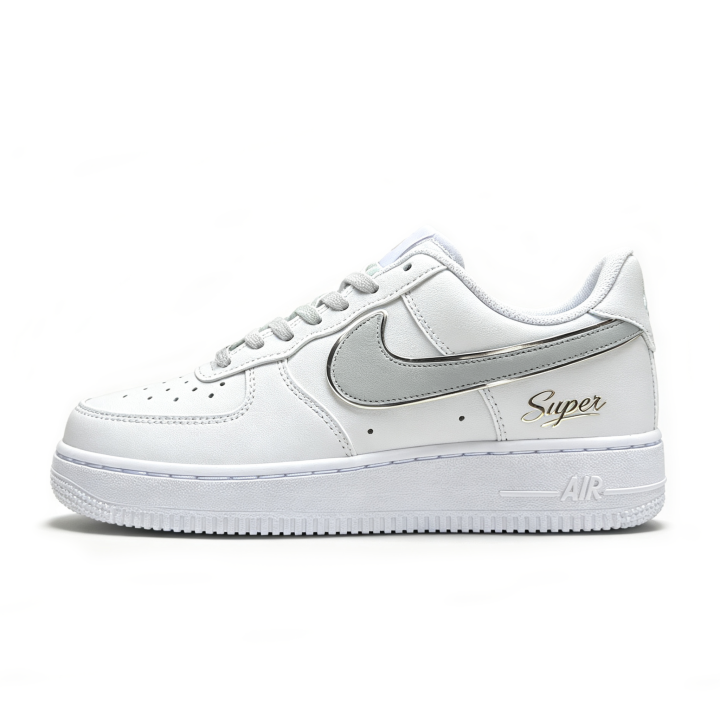 Nike Nike Air Force 1 Skateboard Shoes Unisex Low Top Gray