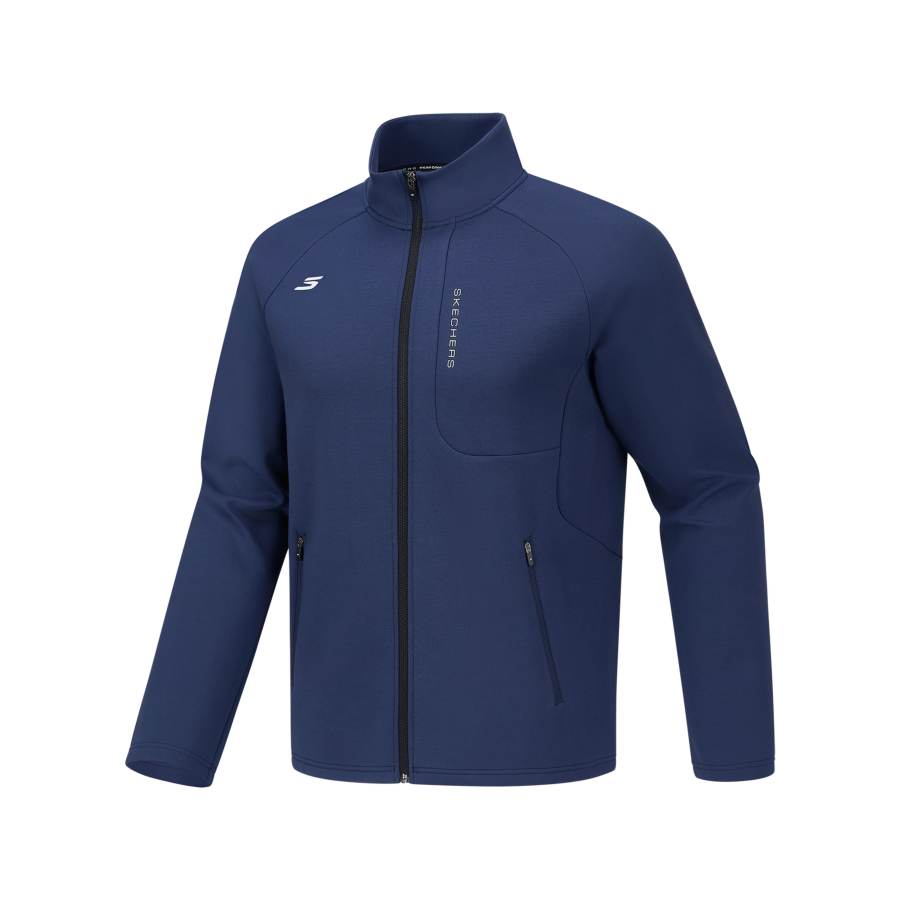 Skechers Jackets Men's Marine Collegiate Blue 02MZ Turtleneck Moderate
