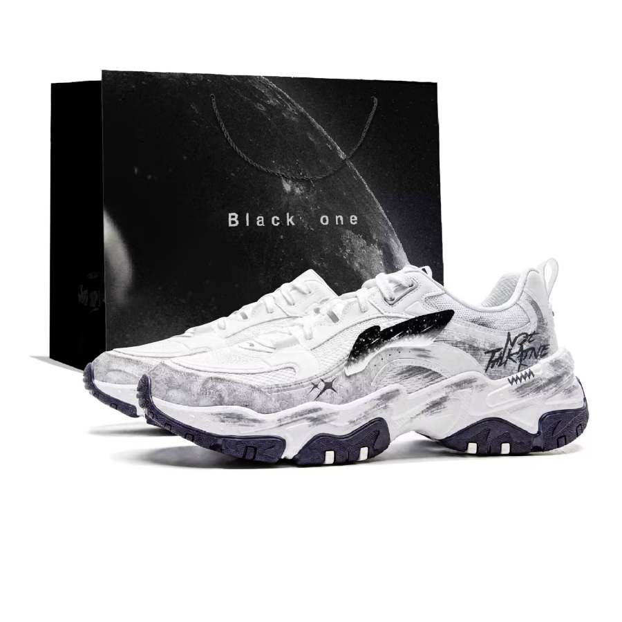 Li-Ning Li Ning Brown Sugar Casual Shoes Men's Low Top Black White