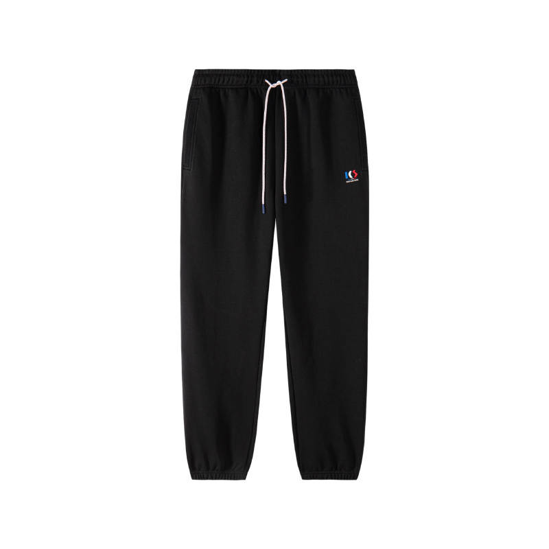 Le Coq Sportif Casual Pants Unisex Dazzle Black Moderate