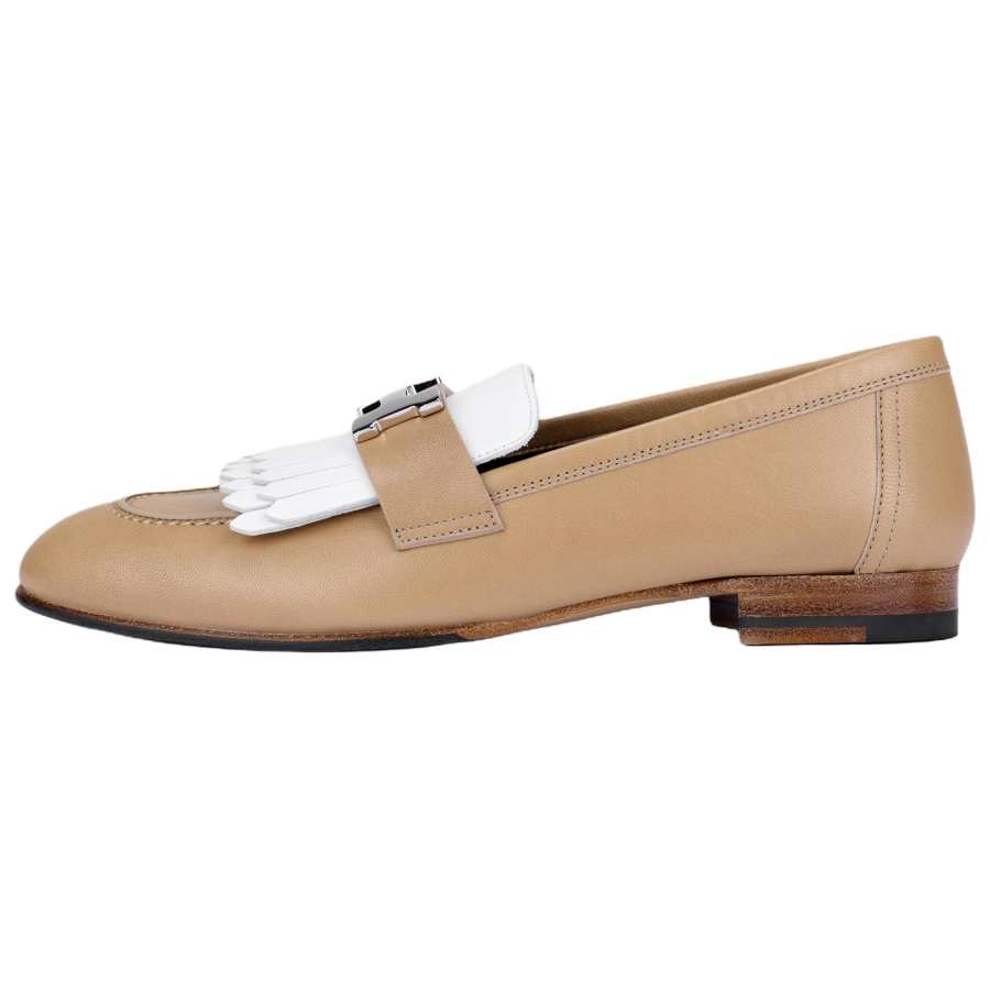 HERMES Royal Loafers Women's Brown