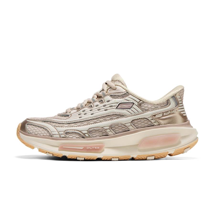 Skechers Arch Fit D'Lites 330 Chunky Sneakers Women's Rose Gold