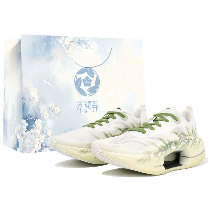 Li-Ning Li Ning Shadow 3 Essential Cushioning Slip Resistant Low top Casual Running Shoes Men's White