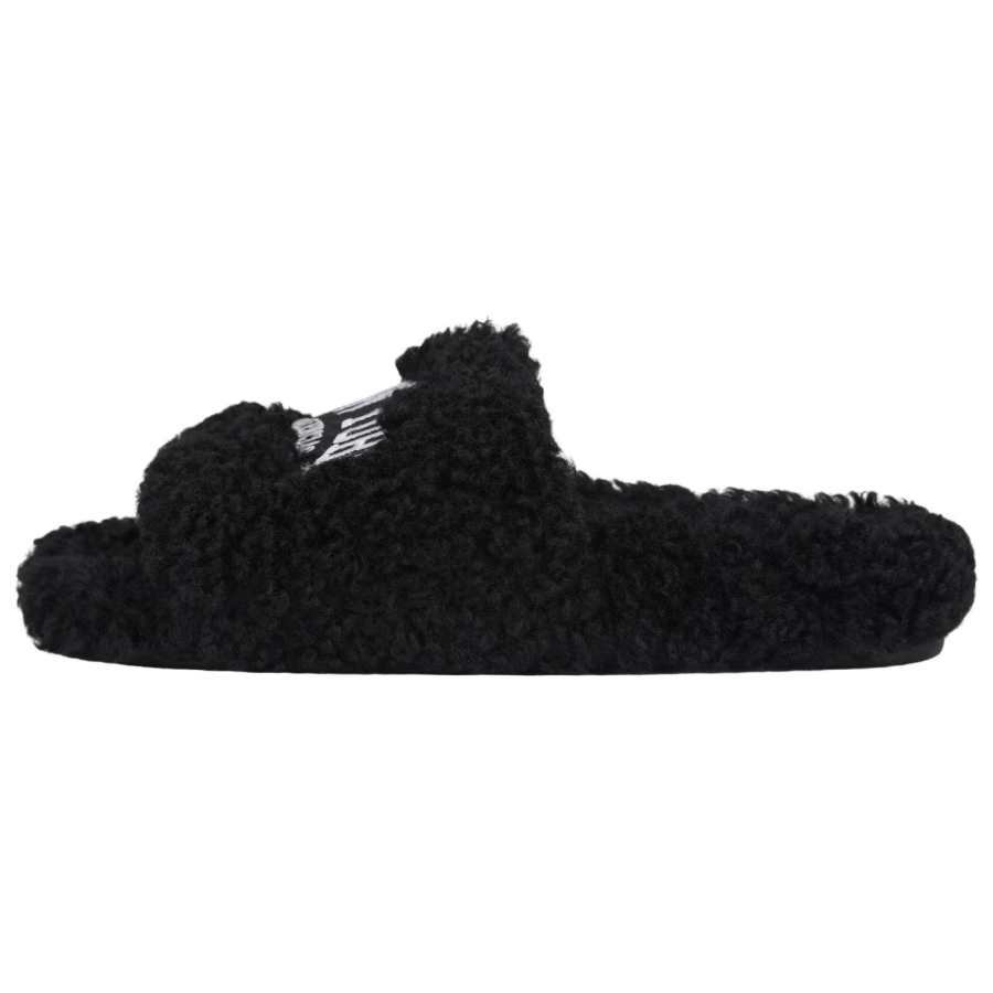 Balenciaga Furry Slides Black Women's