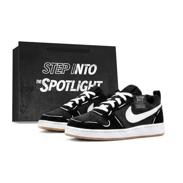 Nike Nike Court Borough Skateboard Shoes Men's Low Top Black, White