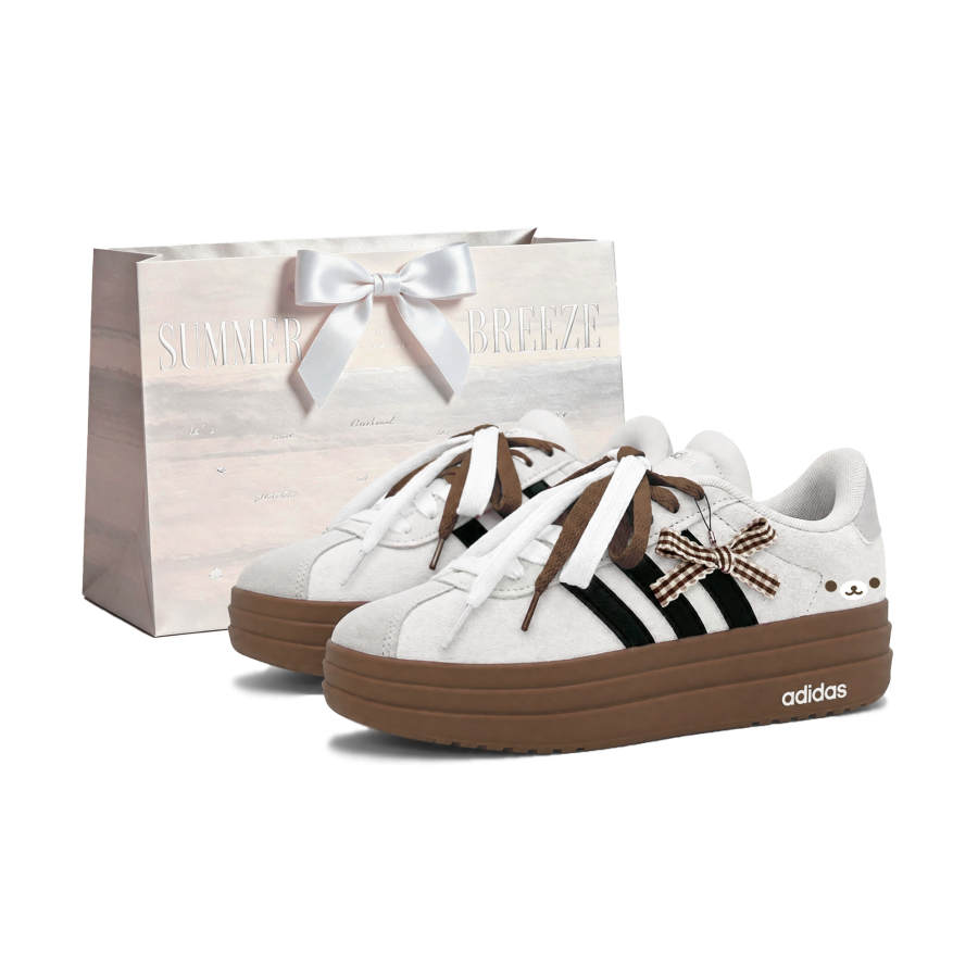 Adidas Adidas VL Court Bold German Army Trainers Women's Low Top Light Gray/black/brown