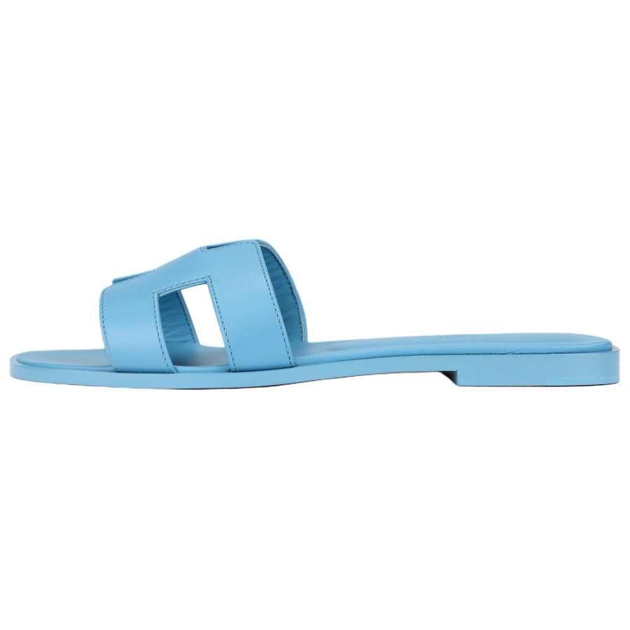 HERMES Oran Slide Slippers Women's Blue