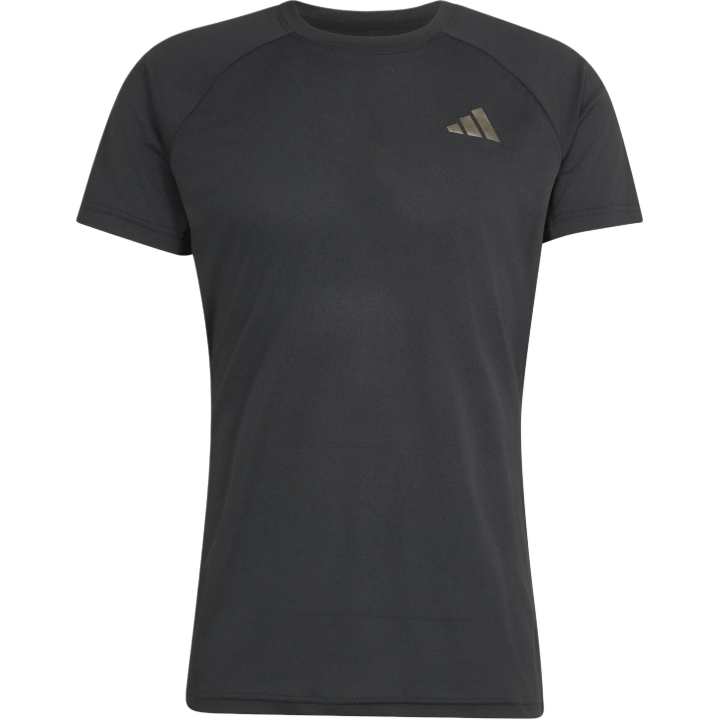Adidas Adidas Tennis Tops Men's Black Crew Neck Moderate