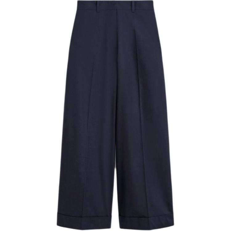 COS Casual Pants Women's Navy Blue Moderate Wide Leg Pants