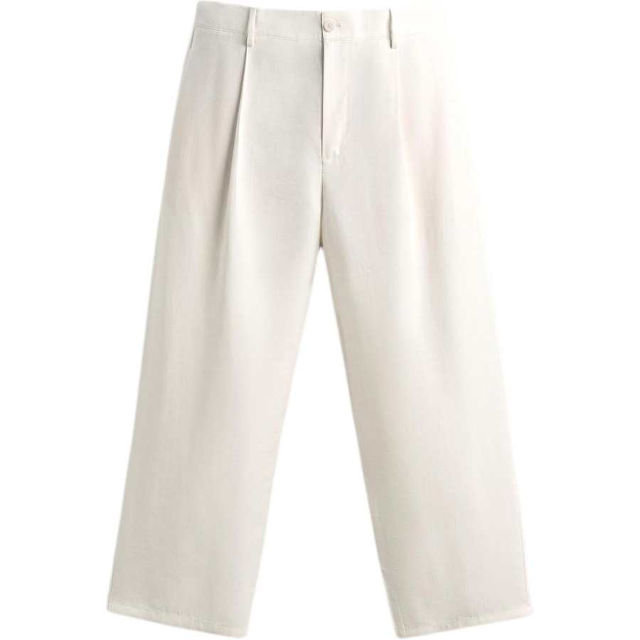 ZARA Casual Pants Men's Frosted White Moderate Straight Fit Pants