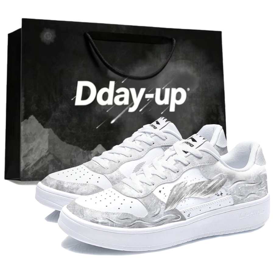 Li-Ning Li Ning Floating Boat Skateboard Shoes Men's Low Top Black Gray