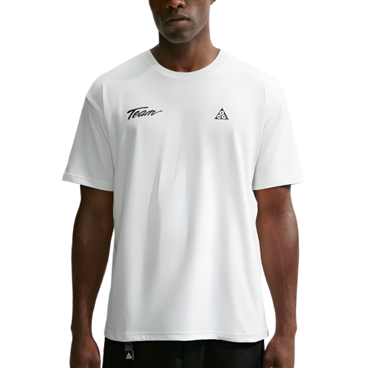 Nike Nike ACG Quick Dry T Shirts Men's Peak White Crew Neck Moderate