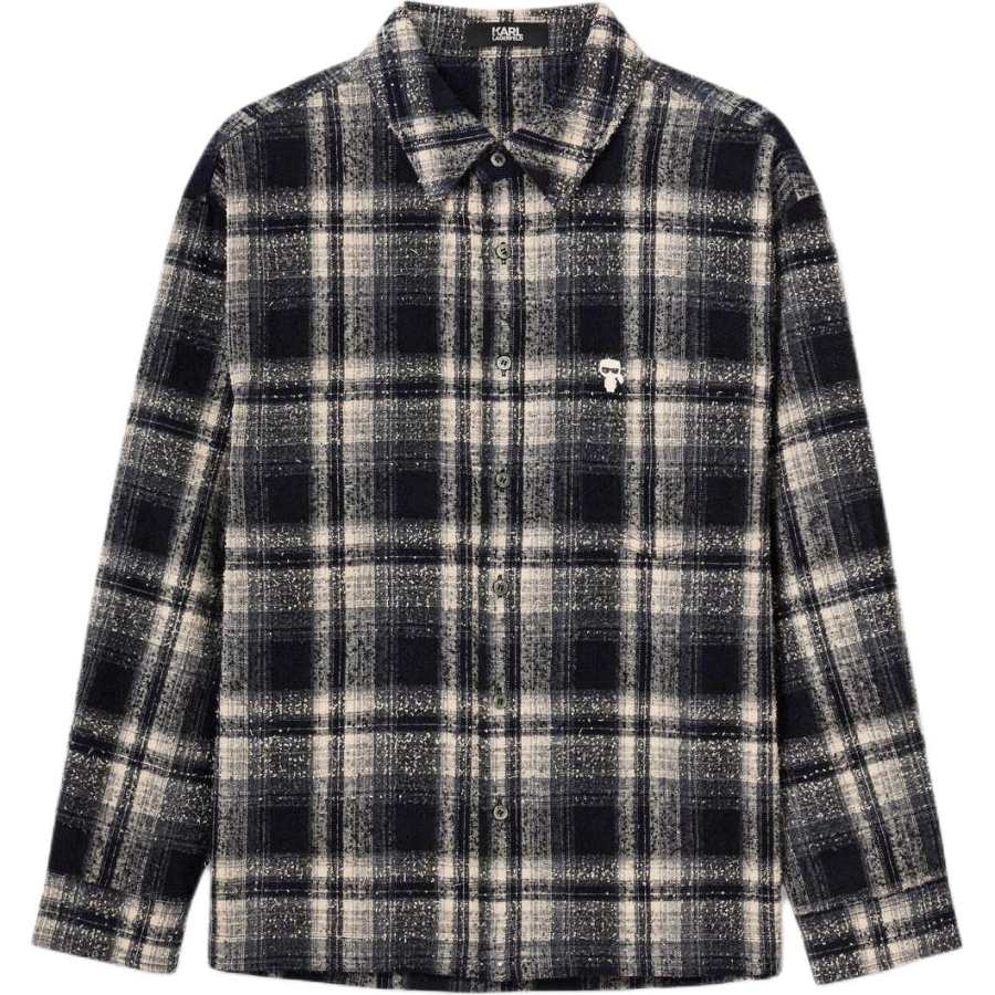 KARL LAGERFELD / Karl Lagerfeld Jeans Shirts Men's Coffee Lapel Moderate