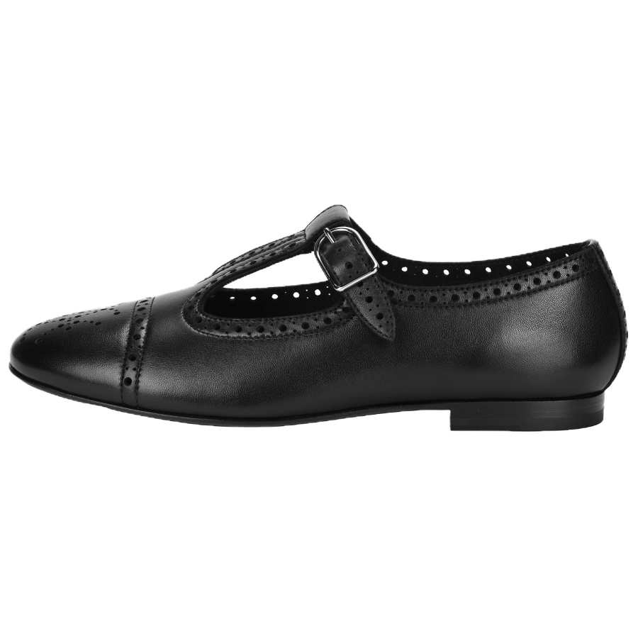 HERMES Mary Jane Shoes Women's Low Top Black