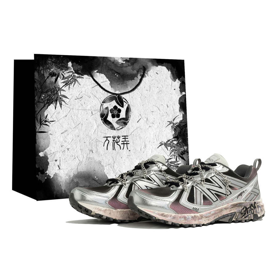 New Balance New Balance NB 410 V5 Slip Resistant Abrasion Resistant Low top Running Shoes Unisex Silver Pink