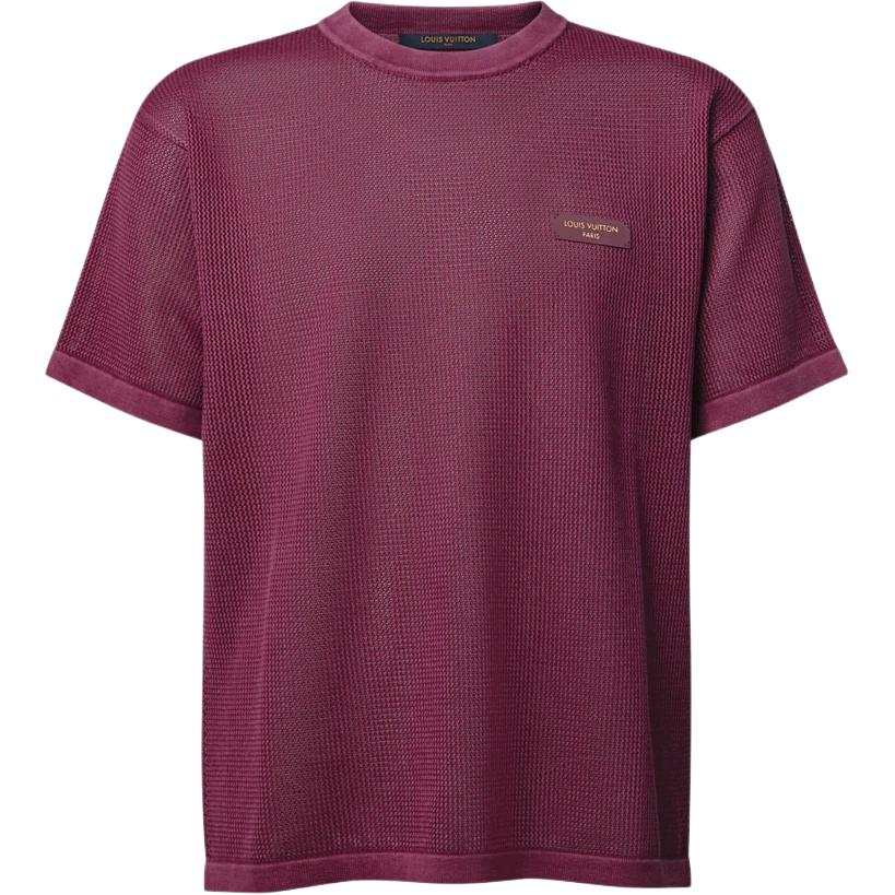 LOUIS VUITTON T Shirts Men's Red Crew Neck Moderate Straight Fit