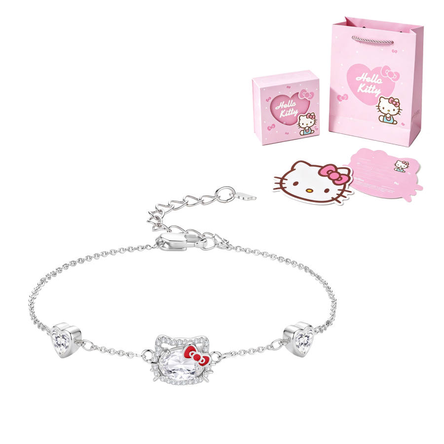 Sanrio X Hello Kitty Hello Kitty Artificial Gemstone Bracelets Women's