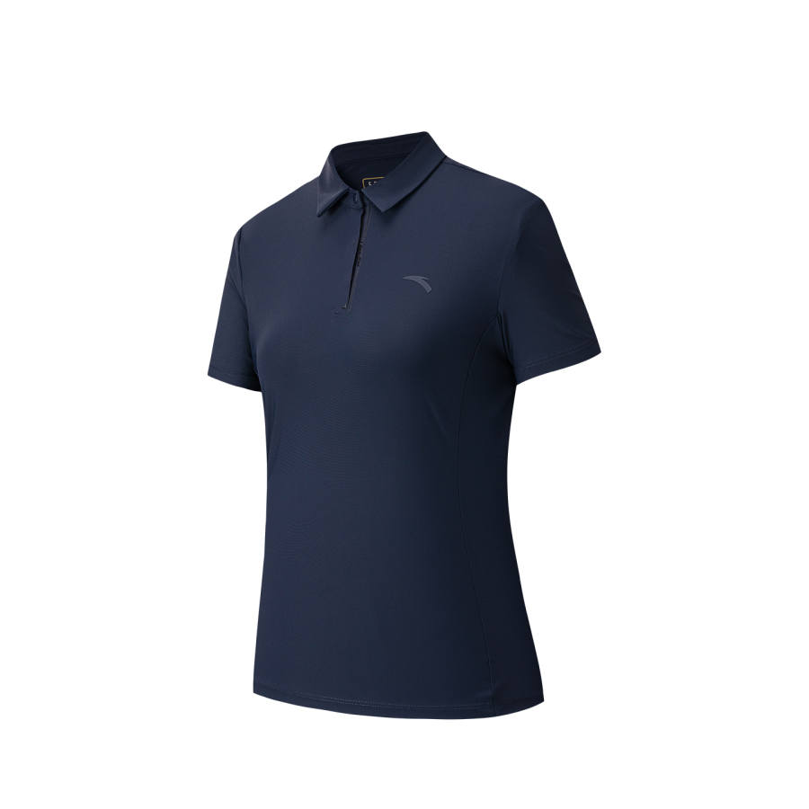 ANTA Polo Shirts Women's Midnight Blue 3 Polo Collar Moderate