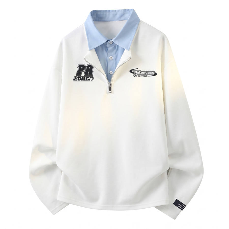 PAL ONGACO Sweatshirts Unisex Polo Collar Moderate