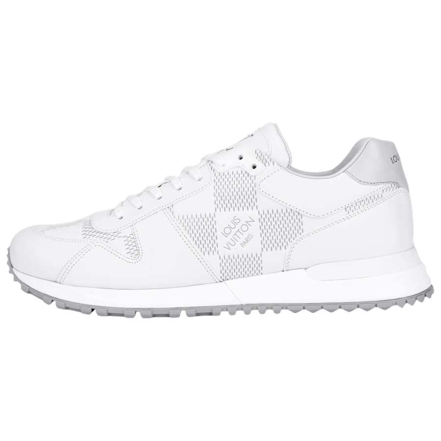LOUIS VUITTON Run Away Cow Leather Low top Casual Shoes Men's Gray