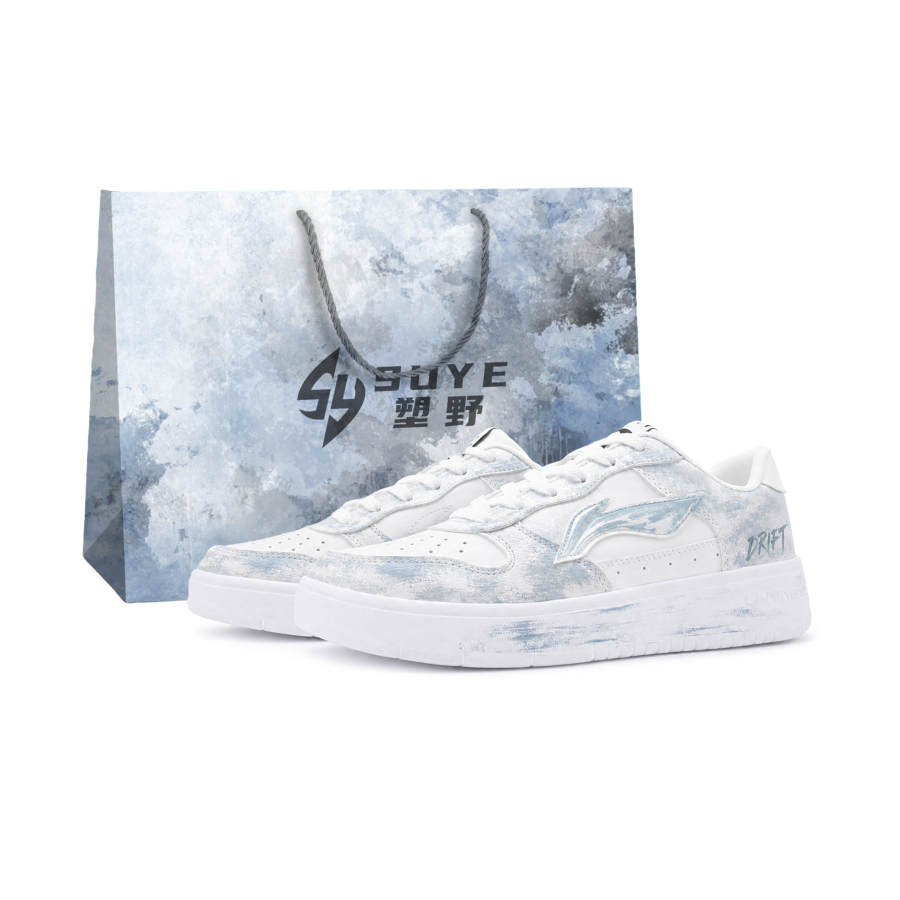 Li-Ning Li Ning Floating Boat Skateboard Shoes Men's Low Top Blue White Colorway