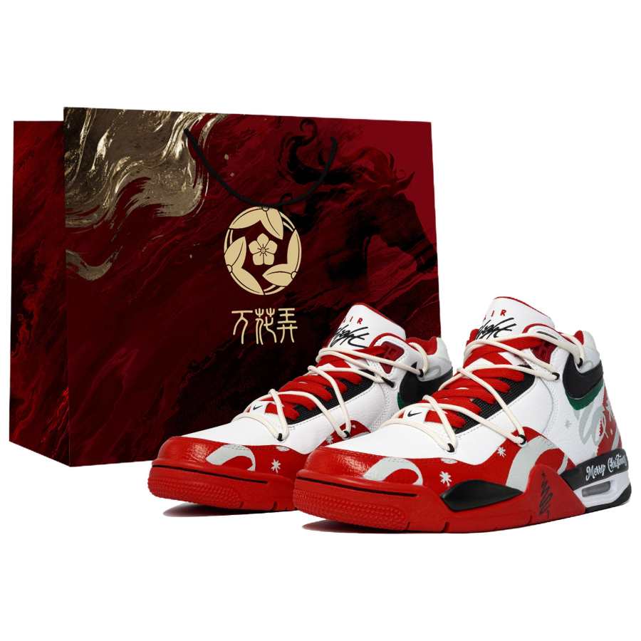 Nike Nike Flight Legacy Slip Resistant Abrasion Resistant Vintage Basketball Shoes Men's White