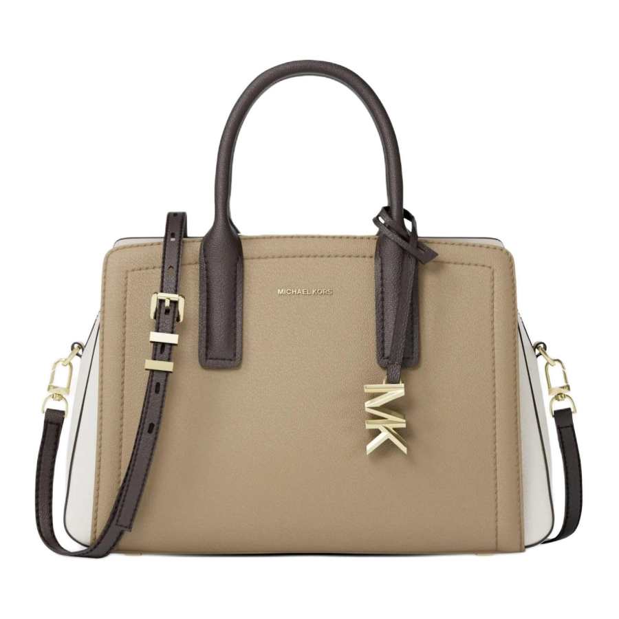 MICHAEL KORS Laila Cow Leather One Shoulder Handbag Small Women's Khaki