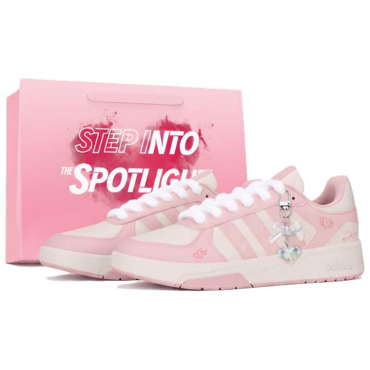 Adidas Adidas COURTBEAT Skateboard Shoes Unisex Low Top Powder