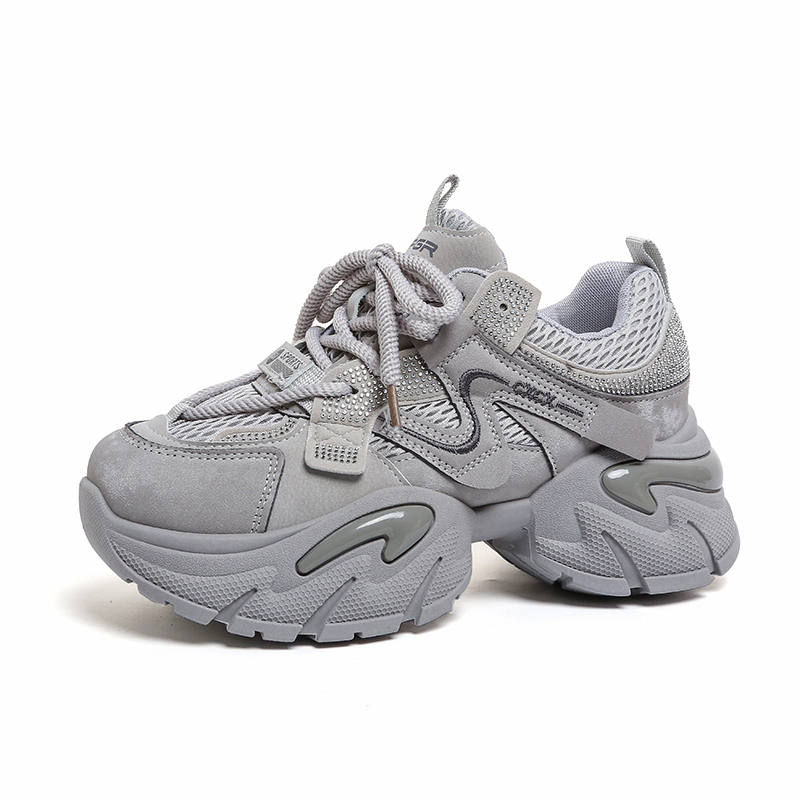 JBBCN JBBCN Chunky Sneakers Women's Low Top White/Gray