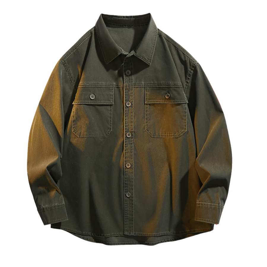 Hodo Shirts Unisex Lapel Moderate Workwear