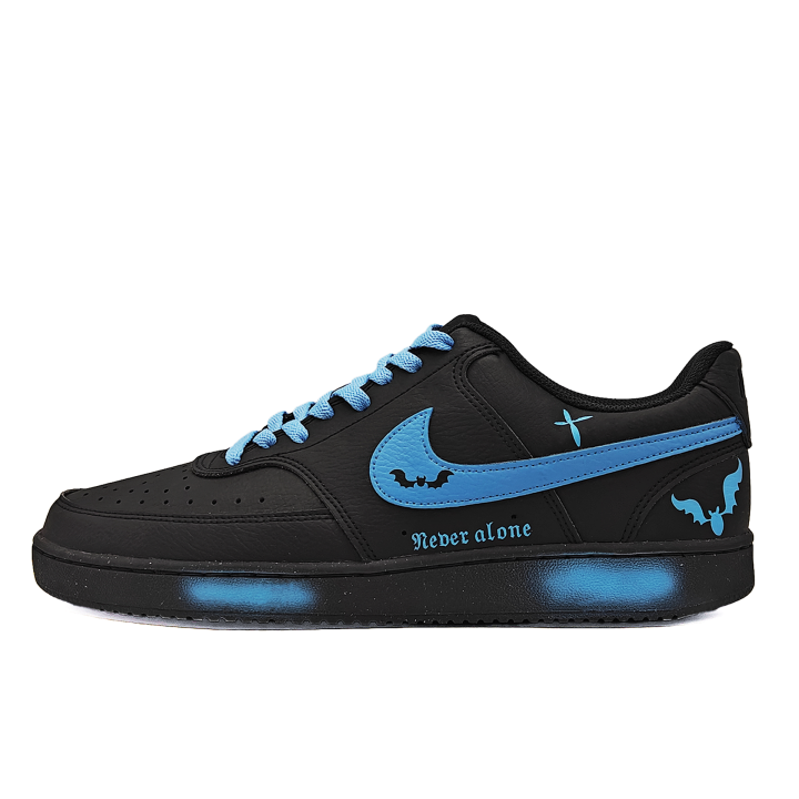Nike Nike Court Vision Skateboard Shoes Unisex Low Top Black
